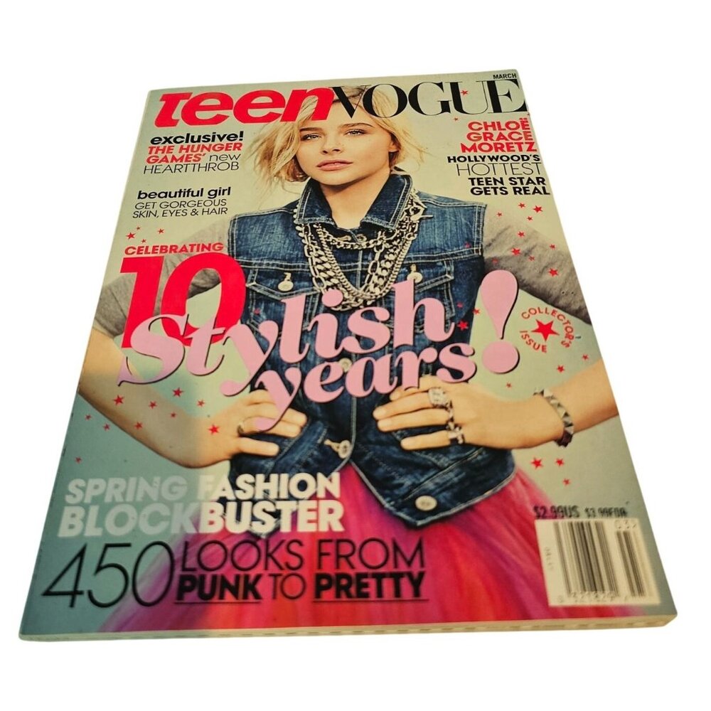 Teen Vogue March 2013 Magazine Chloe Grace Moretz Cover Spring Fashion Trends